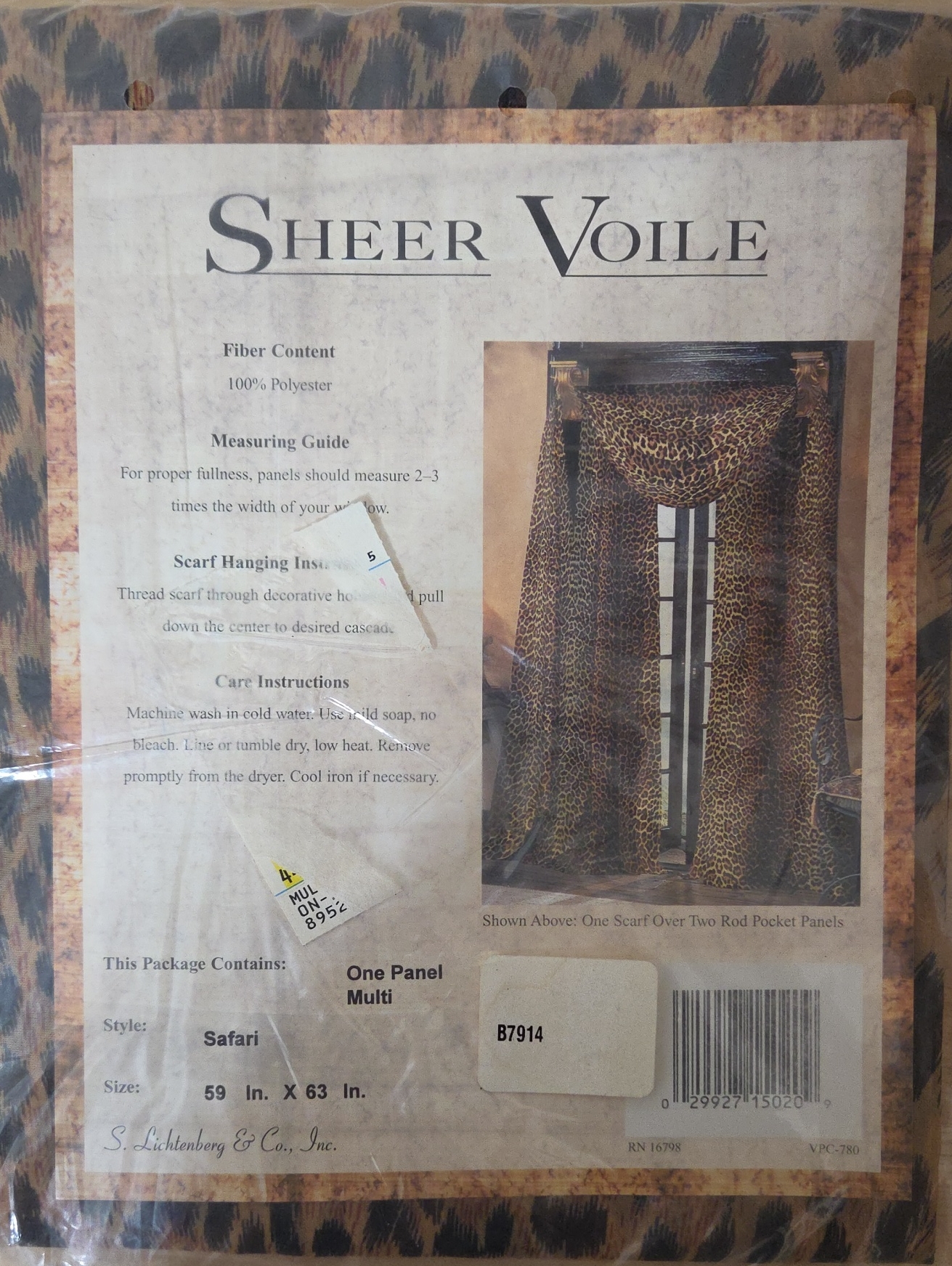 Window Treatment - Curtain Scarf